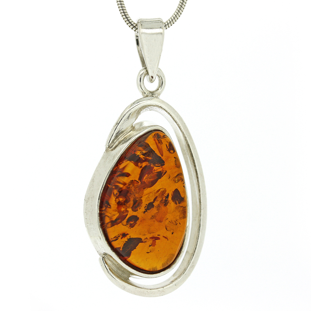 Bespoke Cognac Amber Pendant 