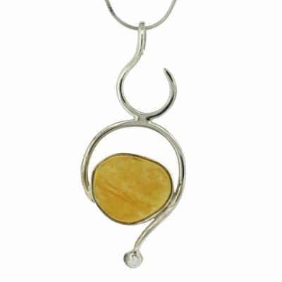 Bespoke Lemon Amber Pendant 