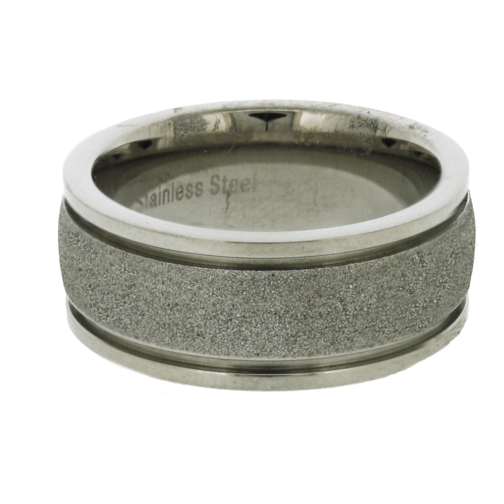 Nova Steel Black Diamond Cut Ring