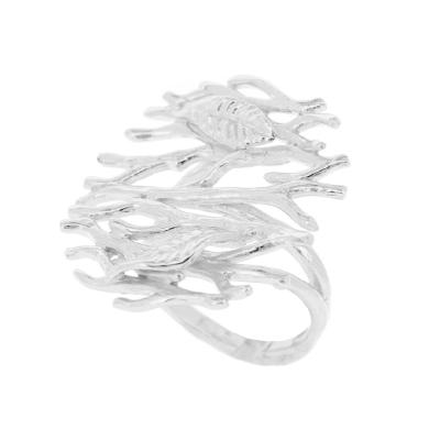 Silver Creation Windy Day Ring