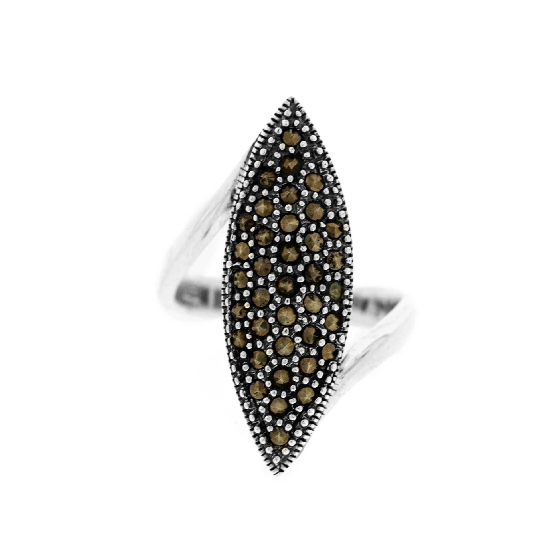 Nova Marcasite Marquise Ring