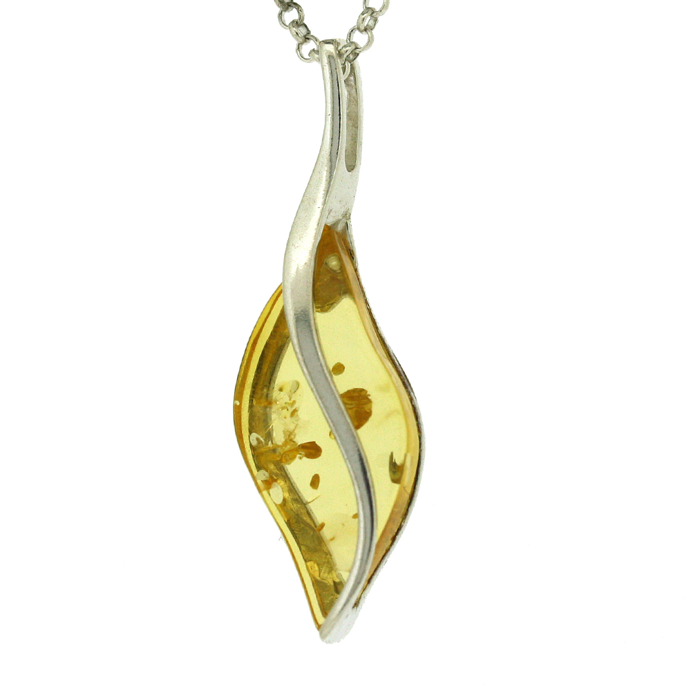 Amber Art Sash Pendant