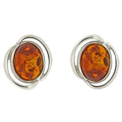 Classic Amber Double Set Studs