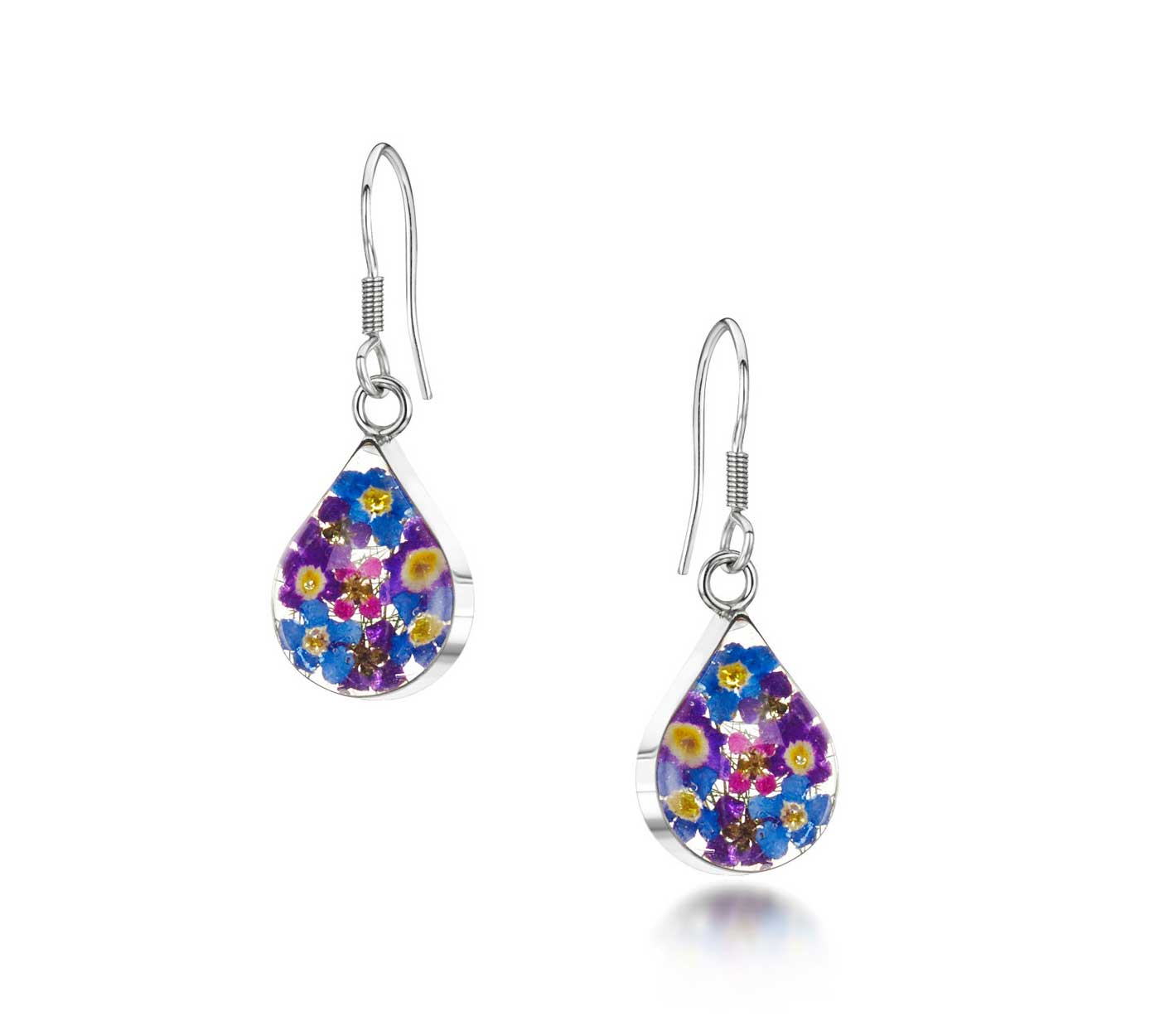 Shrieking Violet Purple Haze Teardrop Earrings