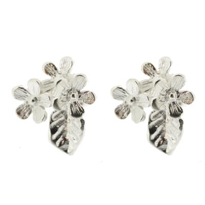 Silver Creation Garland Stud Earrings