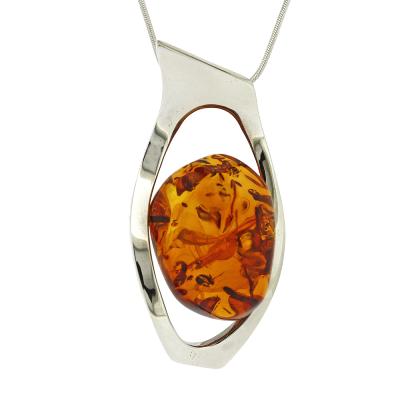 Bespoke Cognac Amber Pendant 