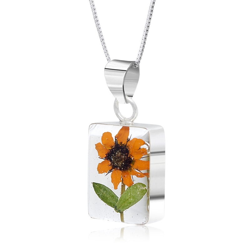 Shrieking Violet Sunflower Pendant