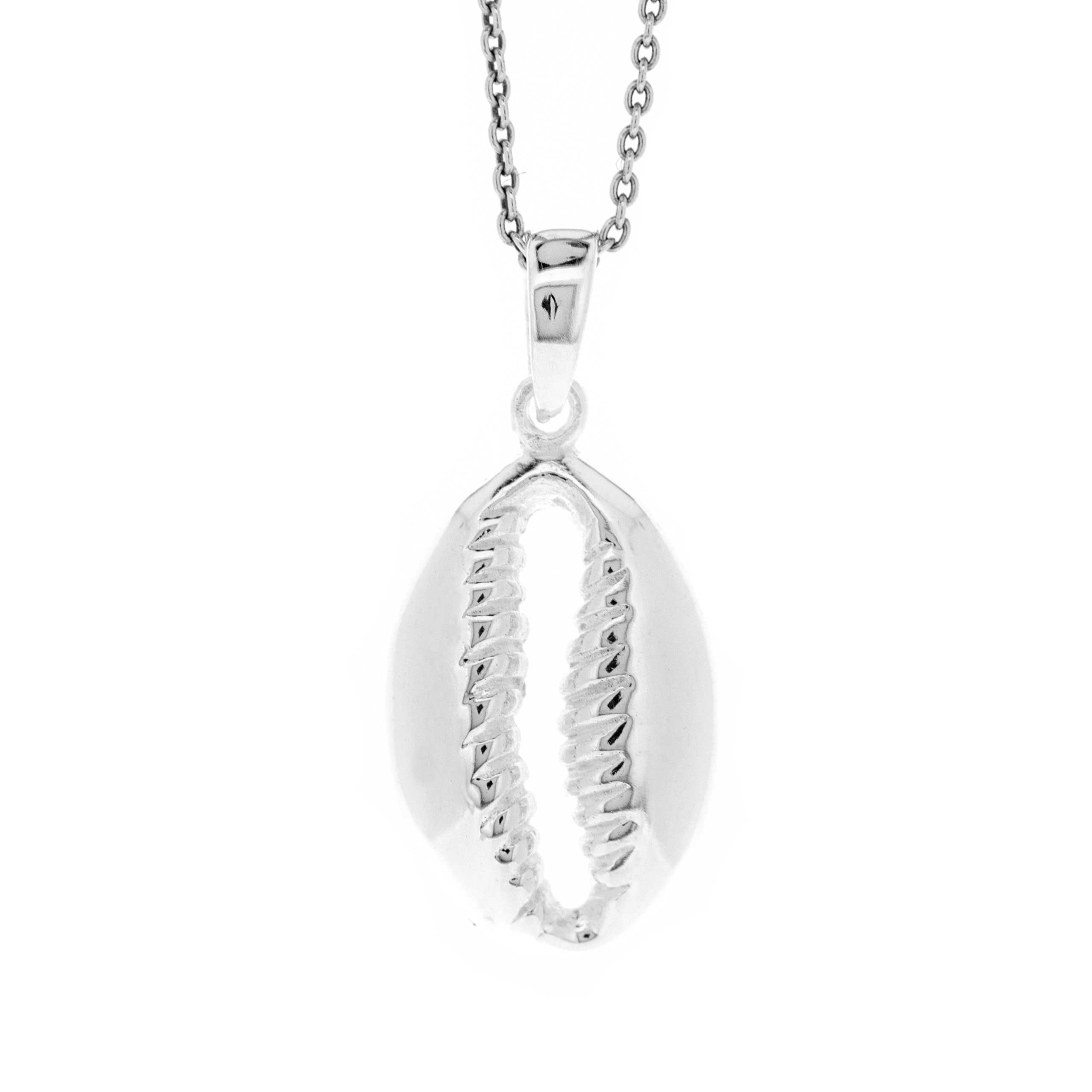 Simply Silver Cowrie Shell Pendant