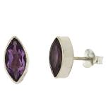 Bemine Semi Precious Stone Stud Earrings