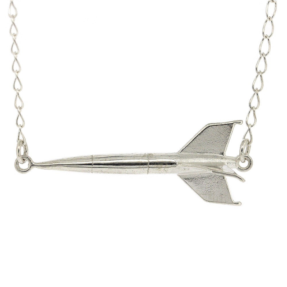 Silver Creation Rocket Man Necklace