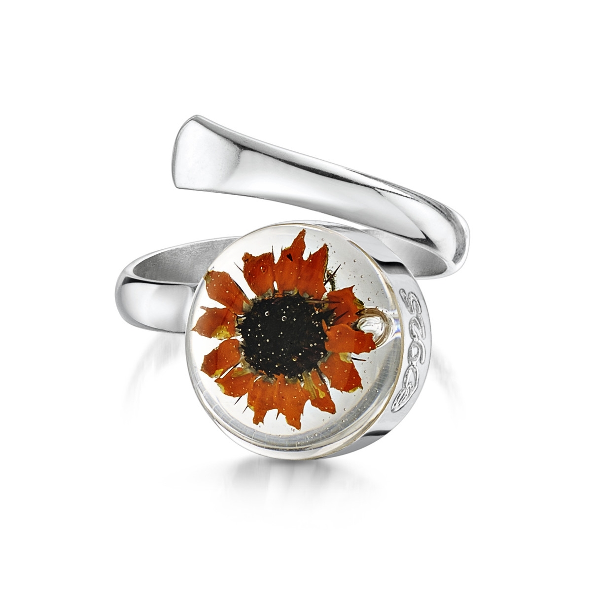 Shrieking Violet Sunflower Ring
