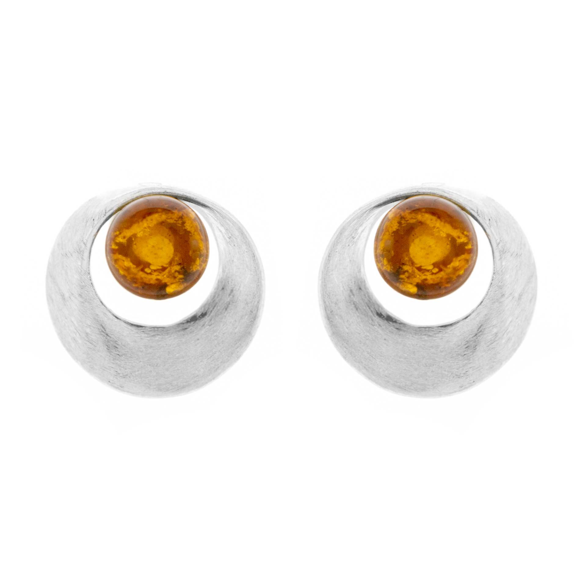 Classic Amber Twist Matt Studs