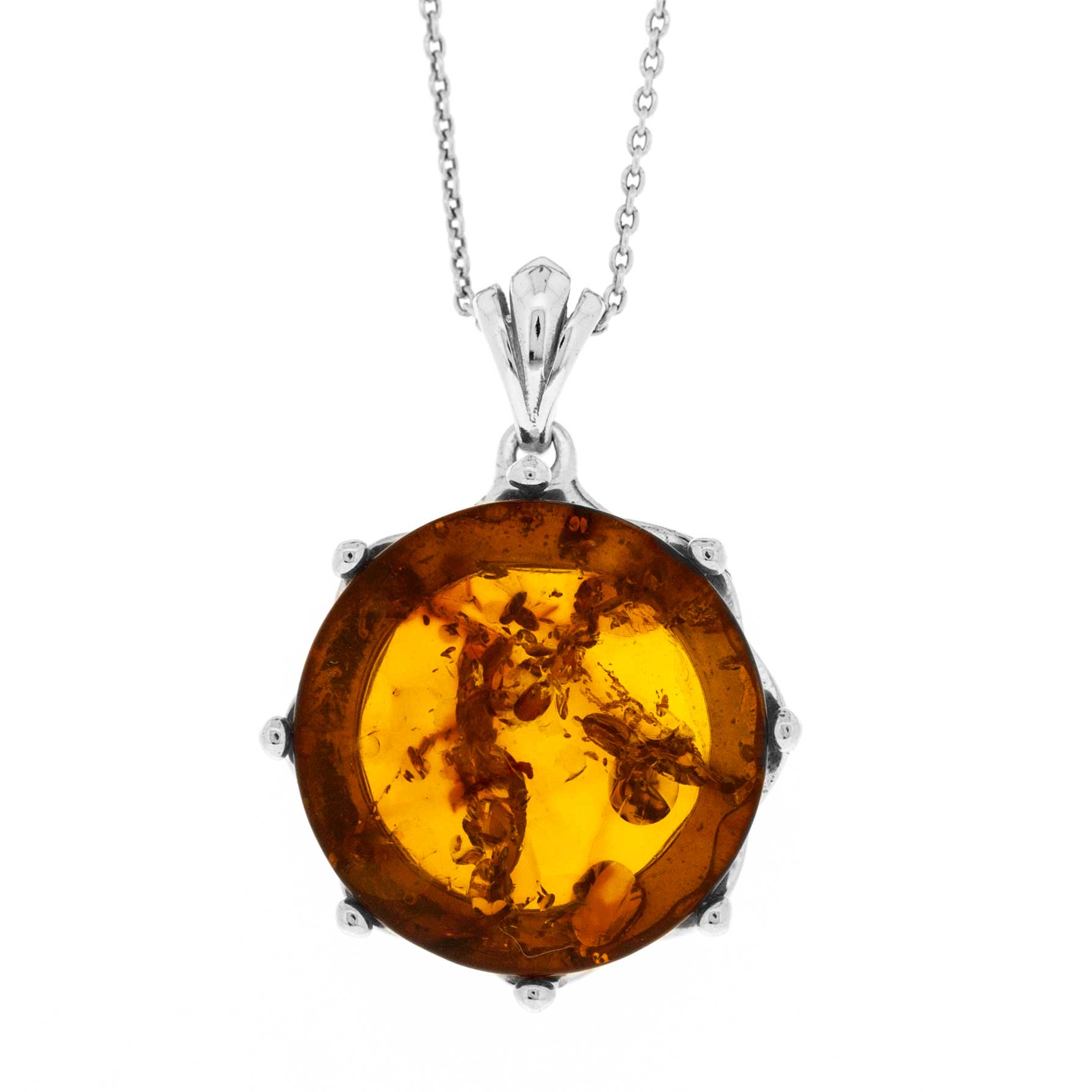 Classic Amber Wave CrownPendant