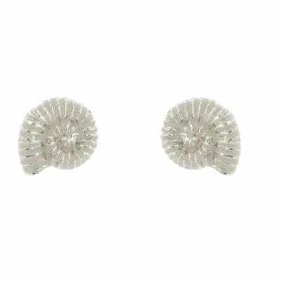 Silver Creation Ammonite Stud Earrings