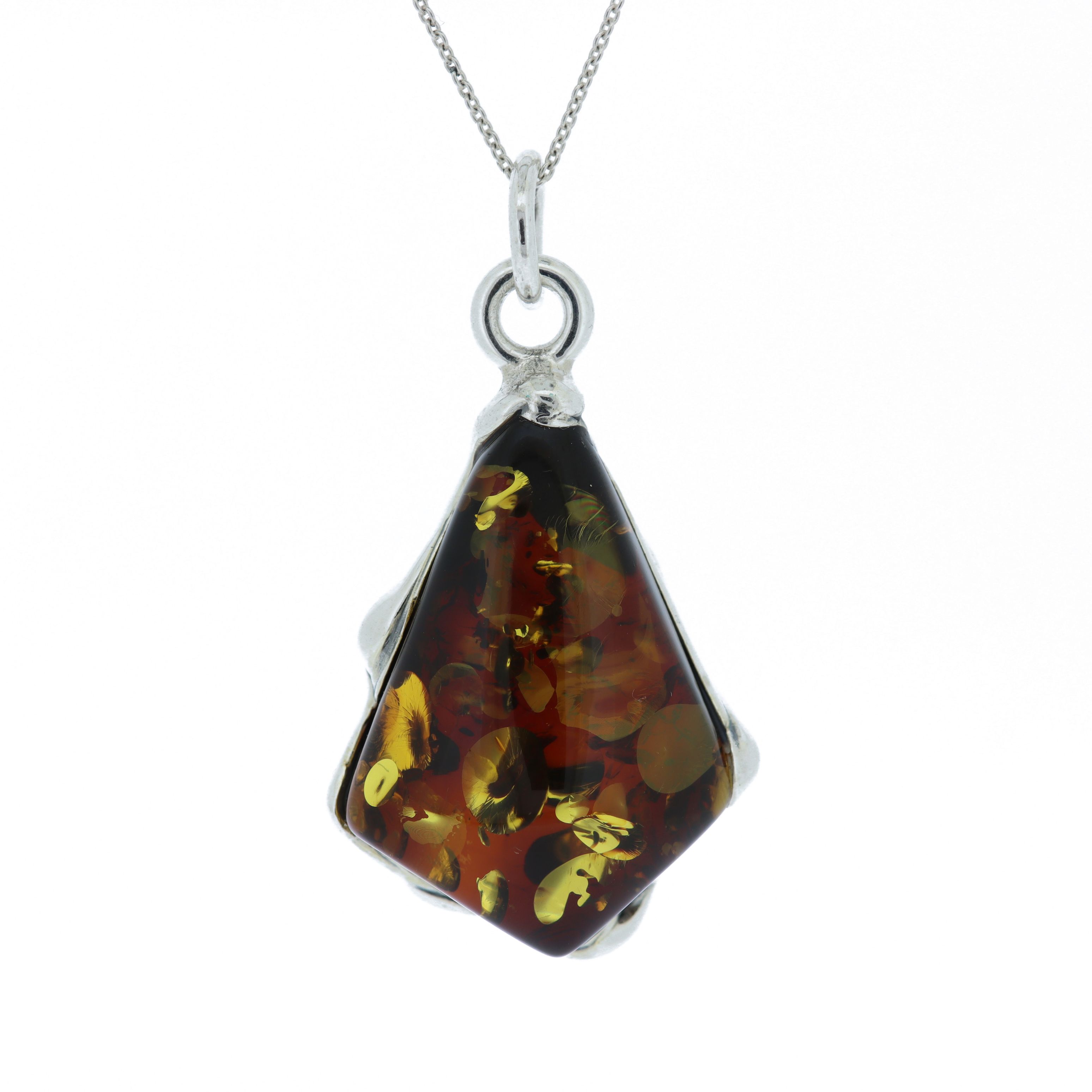 Bespoke Green Amber Pendant 