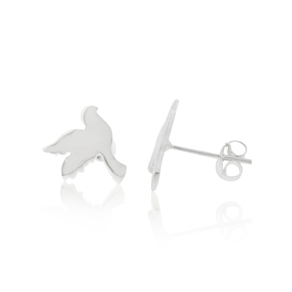 Kitten Shiny Swallow Stud Earrings