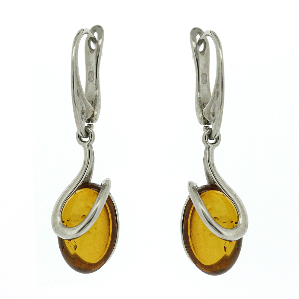 Classic Zabelle Amber Curl Earrings