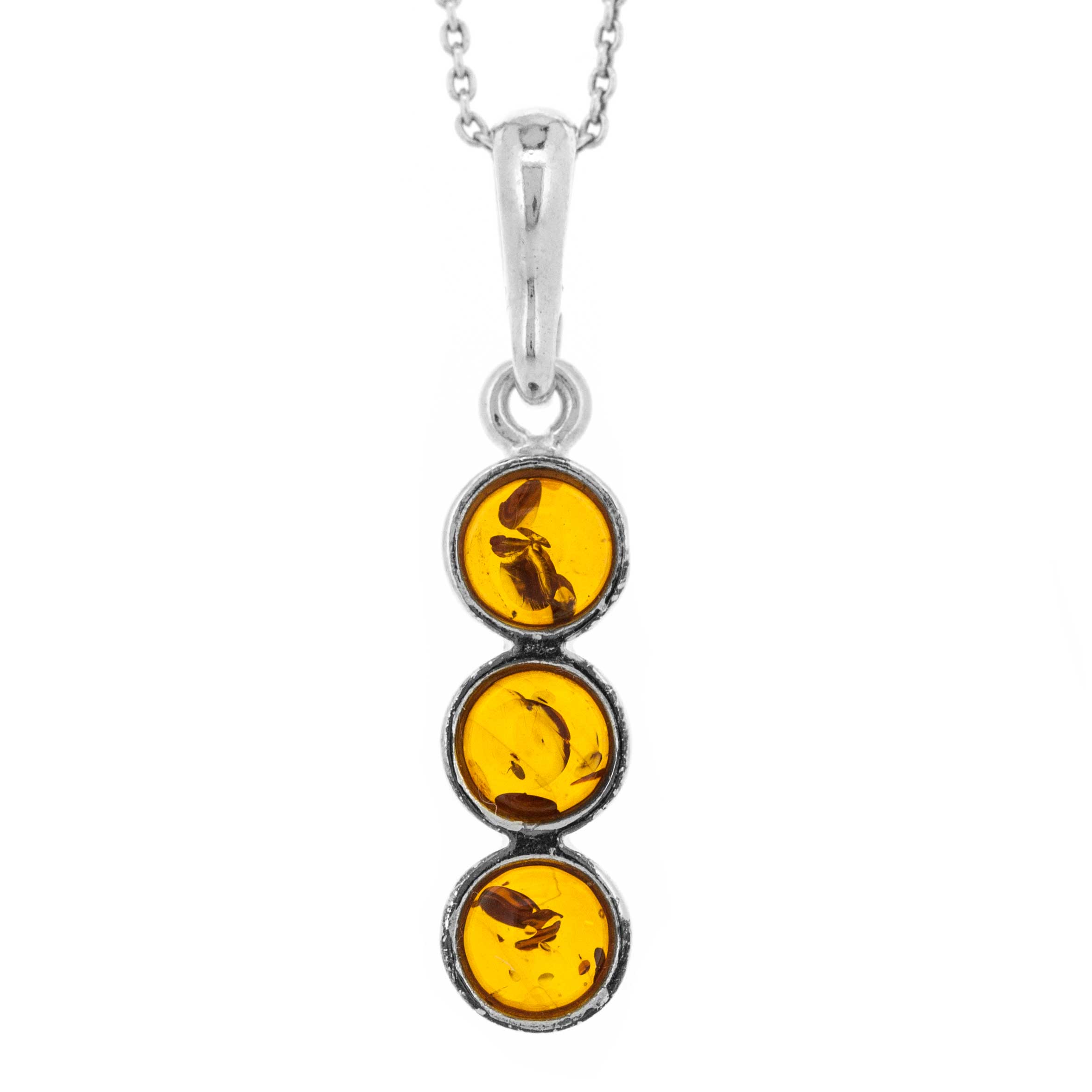 Classic Amber Circles Pendant