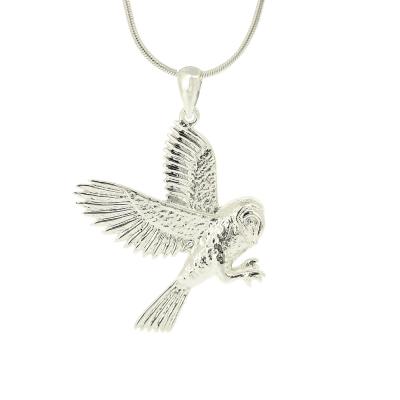 Silver Creation Barn Owl Pendant 
