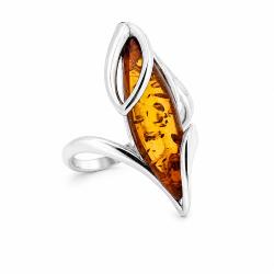 Amber Art Lauren Cognac Amber Ring