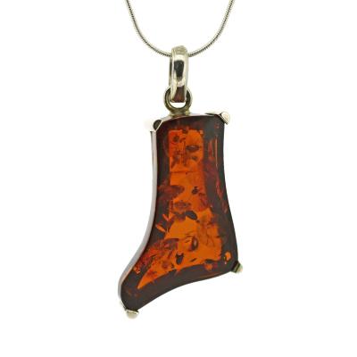 Bespoke Cognac Amber Pendant 