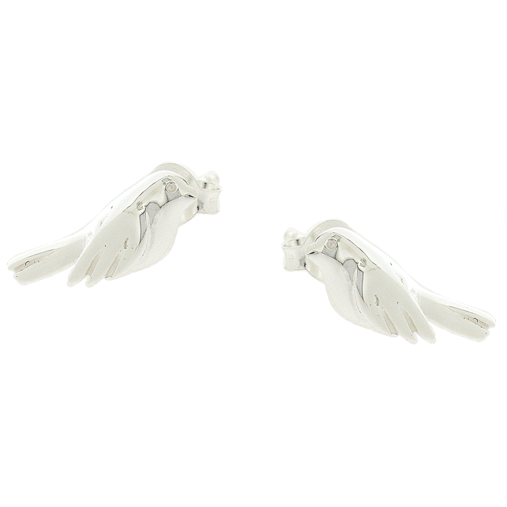 Silver Creation Songbird Studs 