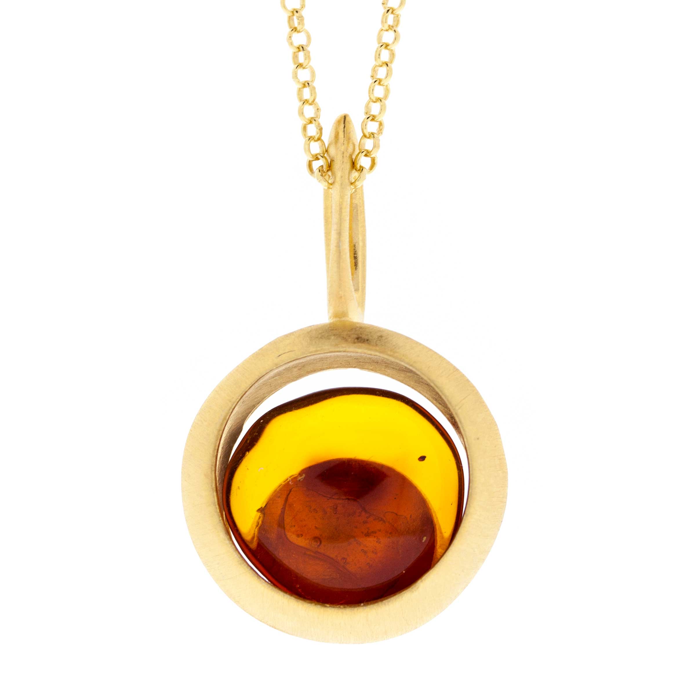 Amber Art Island Pendant