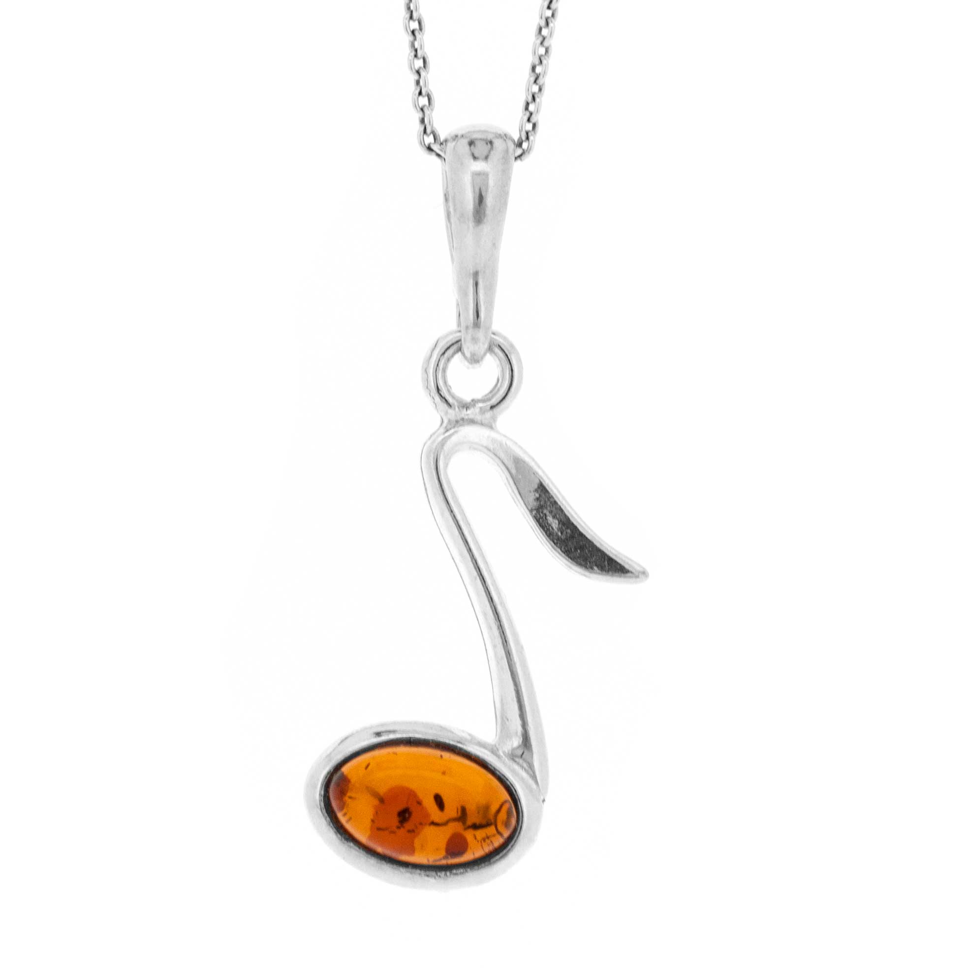  Amber Quaver Cognac Amber Pendant