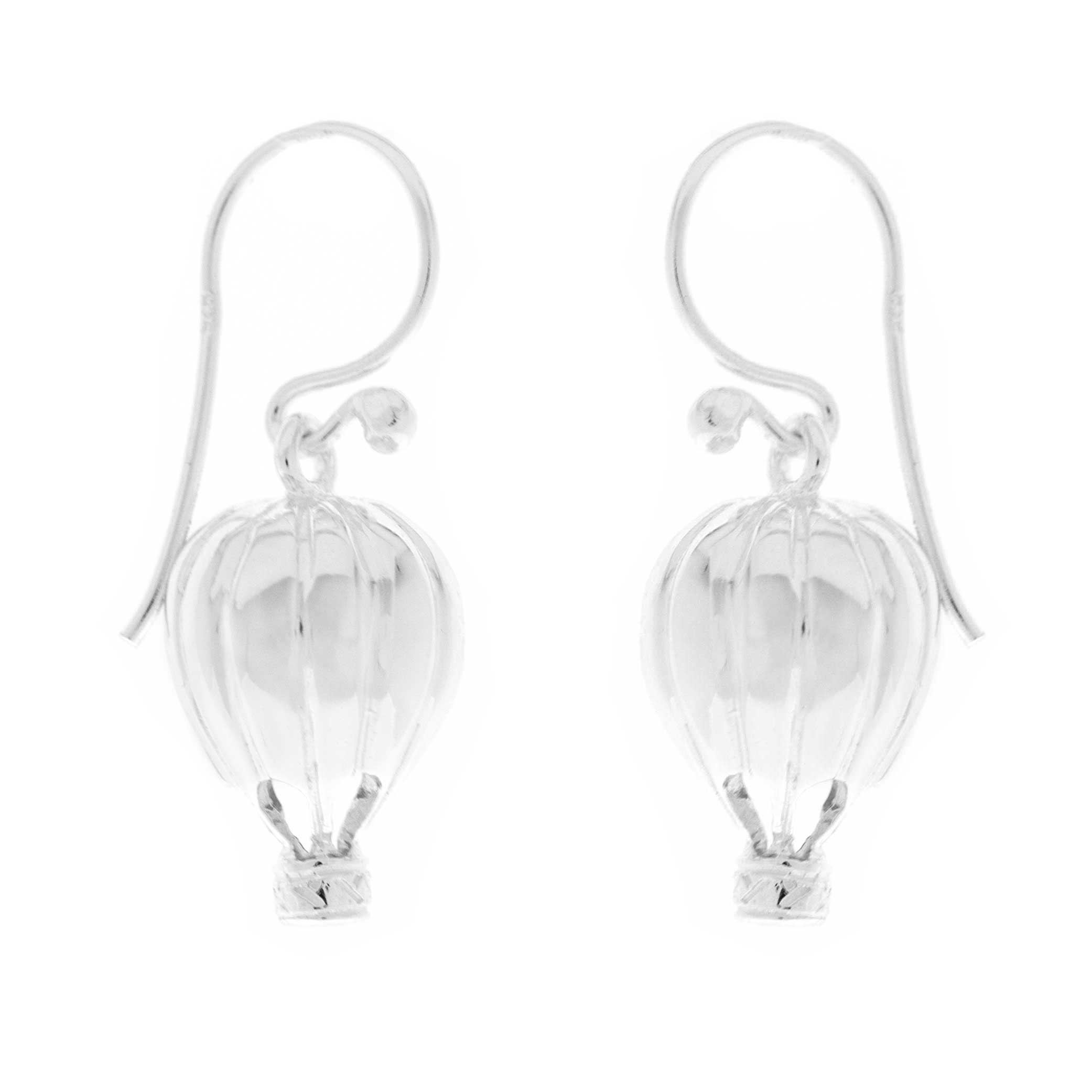 Silver Creation Hot Air Balloon Earrings