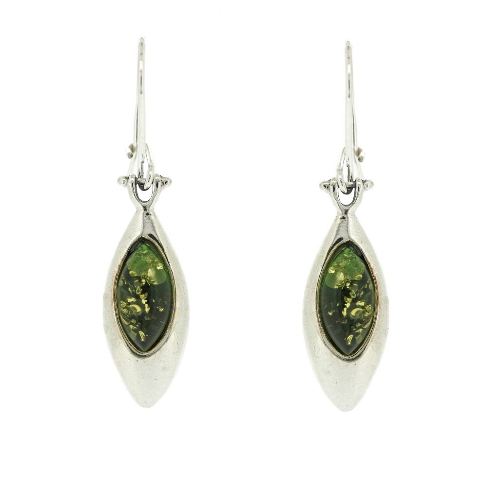 Classic Amber Marquise Earrings