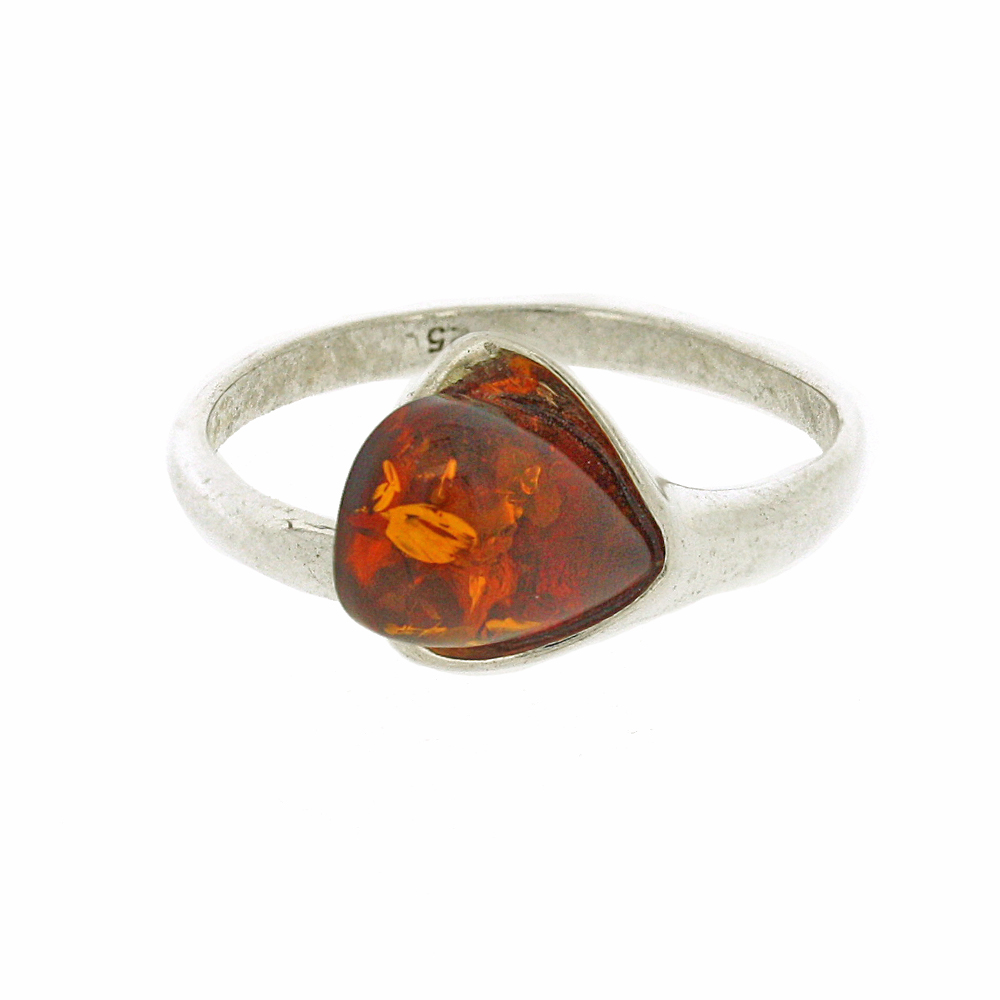 Amber Romance Flutes Ring