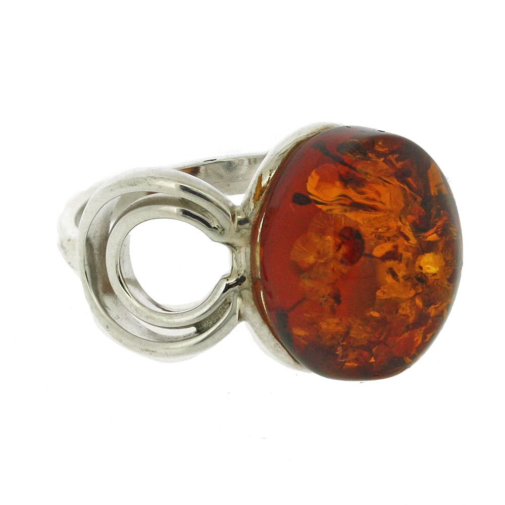 Bespoke Cognac Amber Ring