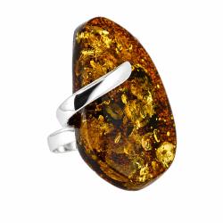 Bespoke Green Amber Ring
