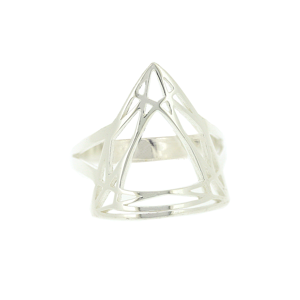 Geo Diamonds Trillion Cut Ring