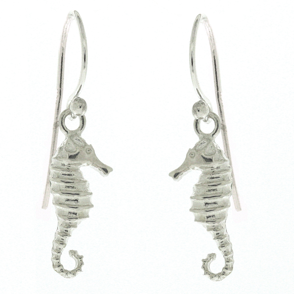 Silver Creation Sea Horse Earrings 