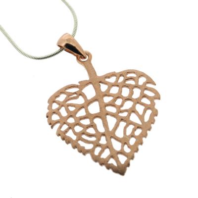 Silver Creation Love Leaf Pendant