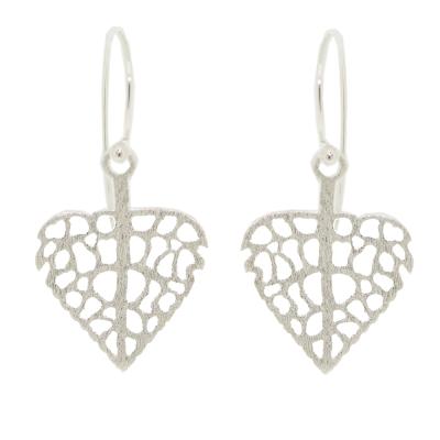 Silver Creation Love Leaf Earrings