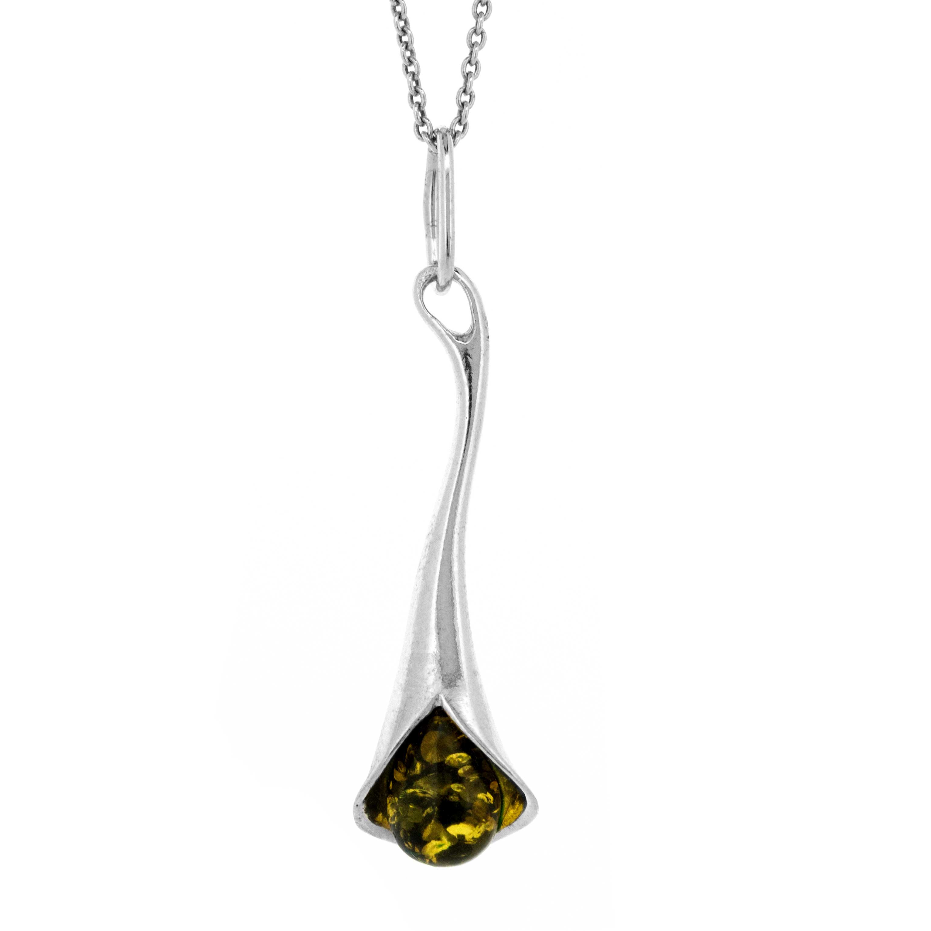 Romance Amber Flutes Pendant