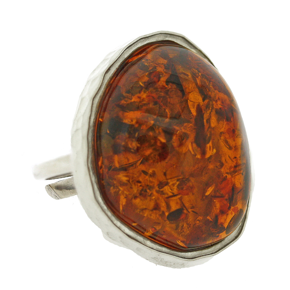 Bespoke Cognac Amber Ring