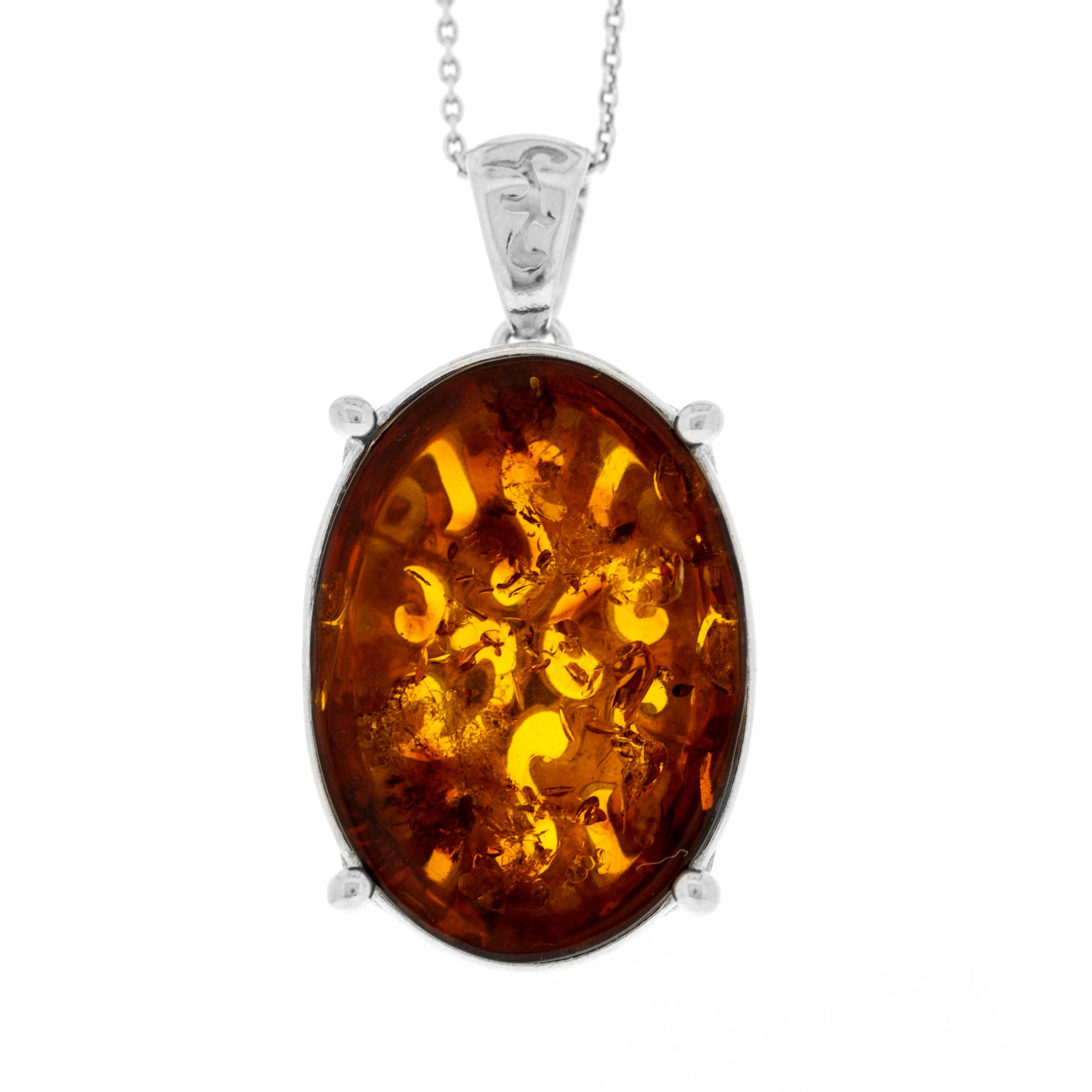 Classic Amber Cobra Pendant